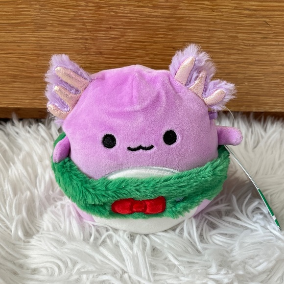 NWT 4.5” Svenja the Axolotl Christmas Squishmallow - Picture 2 of 4